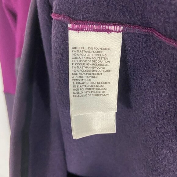 The North Face Women’s Tagen 1/4 Zip Fleece Sweater Purple & Gray Size S-P NWT - Picture 12 of 12